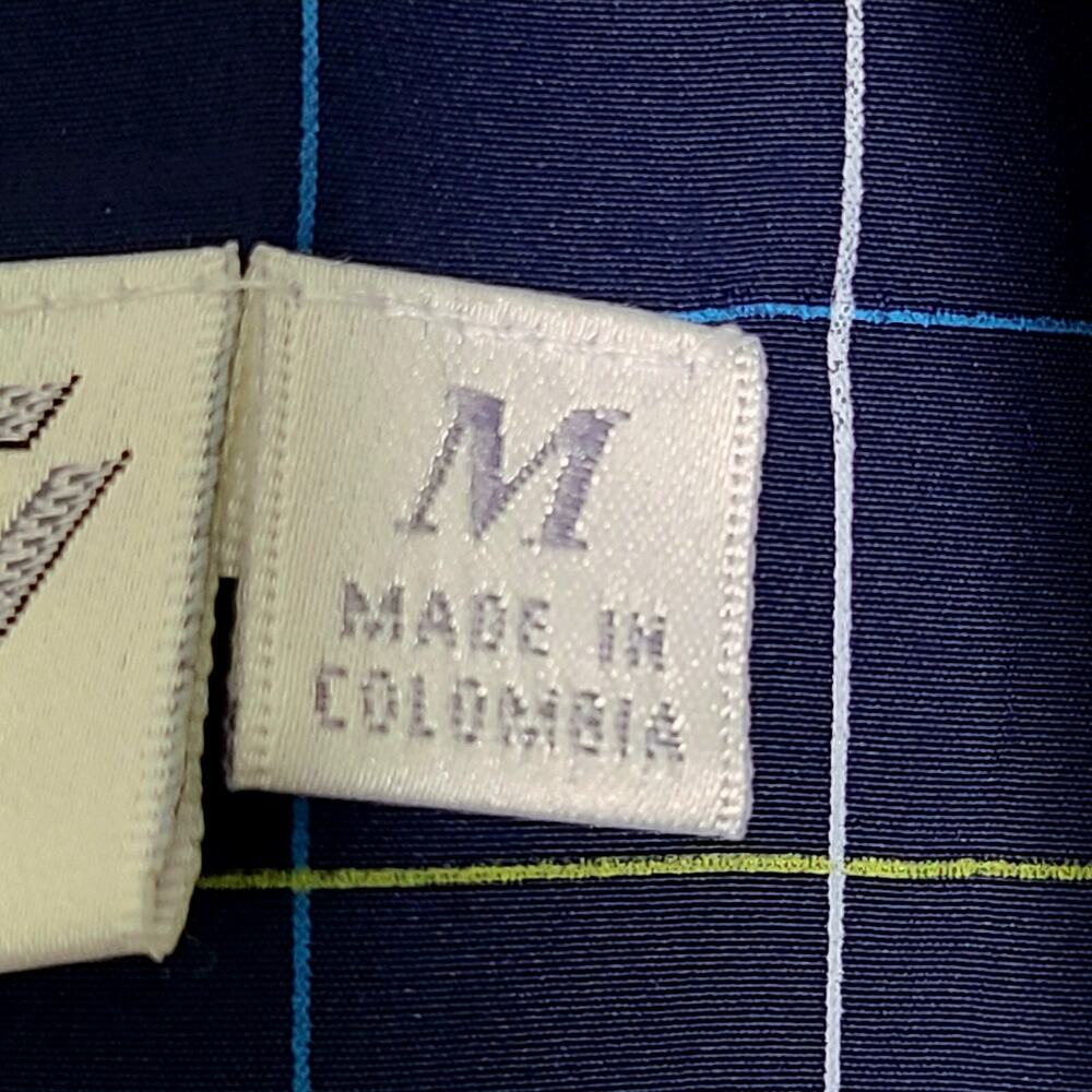 Tail Women's SZ M‎ Long Sleeve Full Zip Golf Jacket Blue Check Light Weight - Picture 8 of 8